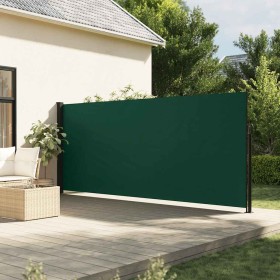 Toldo lateral retráctil verde oscuro 160x300