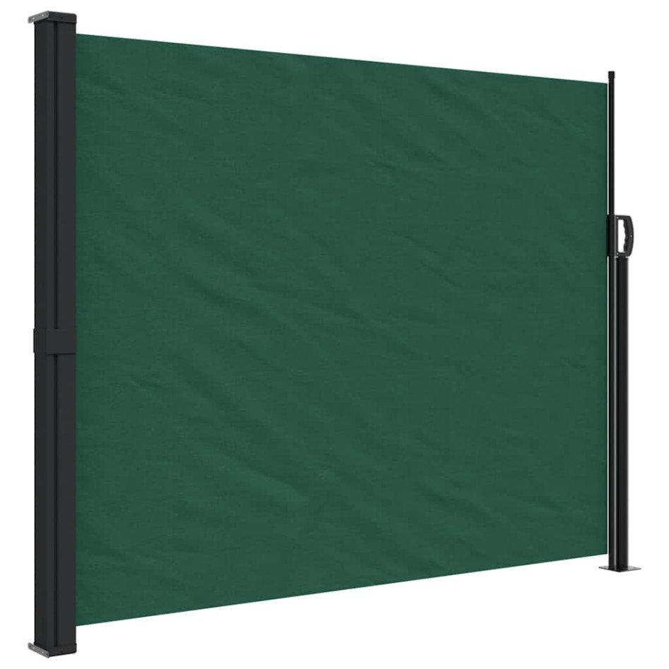 Toldo lateral retráctil verde oscuro 160x300