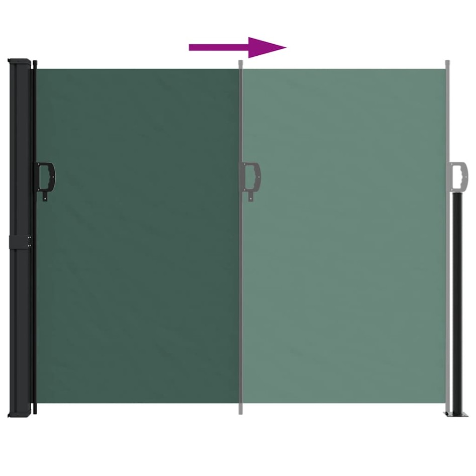 Toldo lateral retráctil verde oscuro 160x300