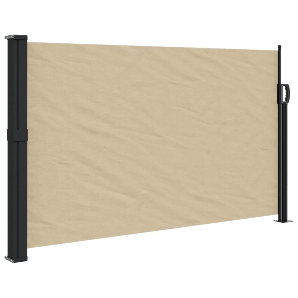 Toldo lateral retráctil beige 120x500