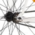 Bicicleta de piñón fijo blanco y naranja 700c 51