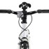 Bicicleta de piñón fijo blanco y naranja 700c 51