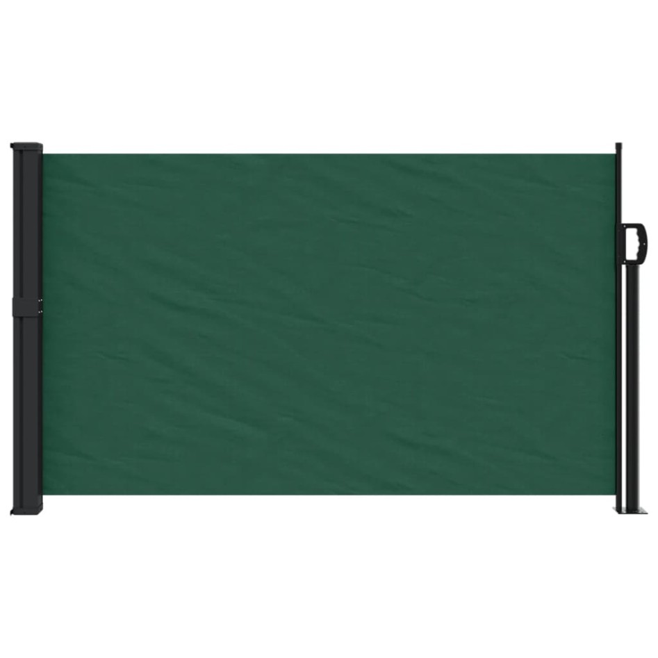 Toldo lateral retráctil verde oscuro 120x600
