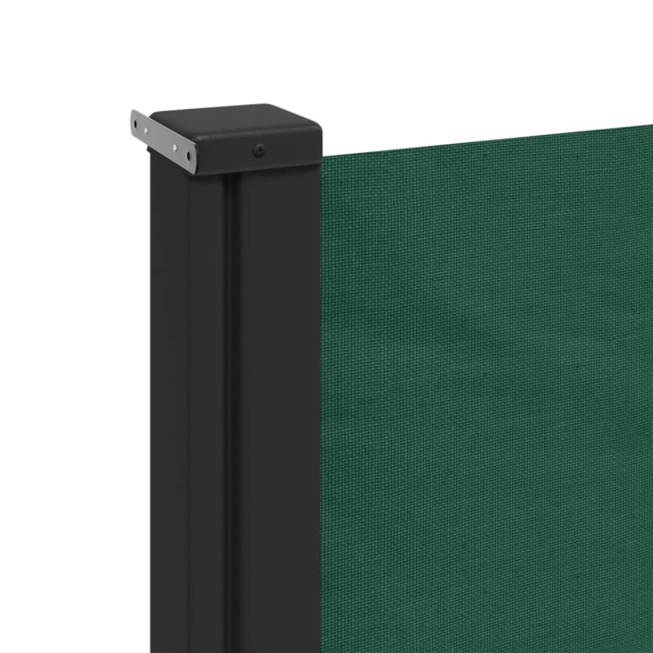 Toldo lateral retráctil verde oscuro 120x600