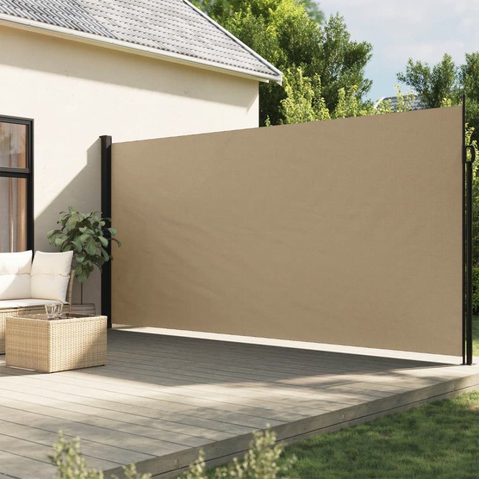 Toldo lateral retráctil beige 200x300