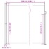 Toldo lateral retráctil beige 200x300