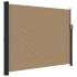 Toldo lateral retráctil gris taupe 160x500