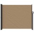 Toldo lateral retráctil gris taupe 160x500