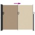 Toldo lateral retráctil gris taupe 160x500