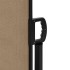 Toldo lateral retráctil gris taupe 160x500