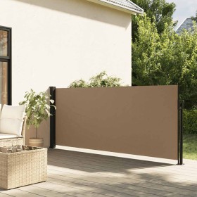 Toldo lateral retráctil gris taupe 140x500