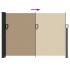 Toldo lateral retráctil gris taupe 140x500