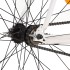 Bicicleta de piñón fijo blanco y naranja 700c 59