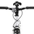 Bicicleta de piñón fijo blanco y naranja 700c 59