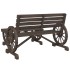 Juego de muebles de jardín 4 piezas madera maciza de