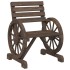 Juego de muebles de jardín 4 piezas madera maciza de
