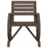 Juego de muebles de jardín 4 piezas madera maciza de
