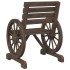 Juego de muebles de jardín 4 piezas madera maciza de