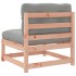 Set de sofás jardín 6 pzas con cojines madera abeto