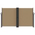 Toldo lateral retráctil gris taupe 140x600
