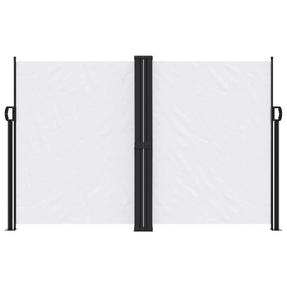 Toldo lateral retráctil blanco 160x600