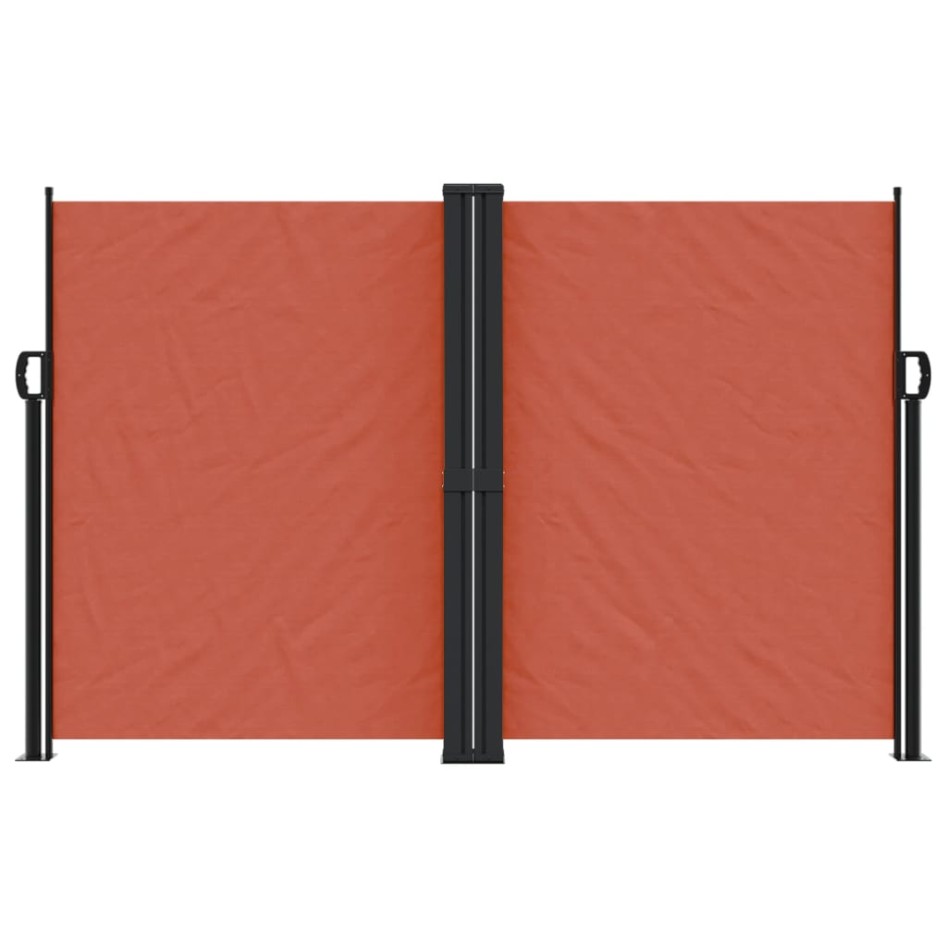 Toldo lateral retráctil terracota 160x600