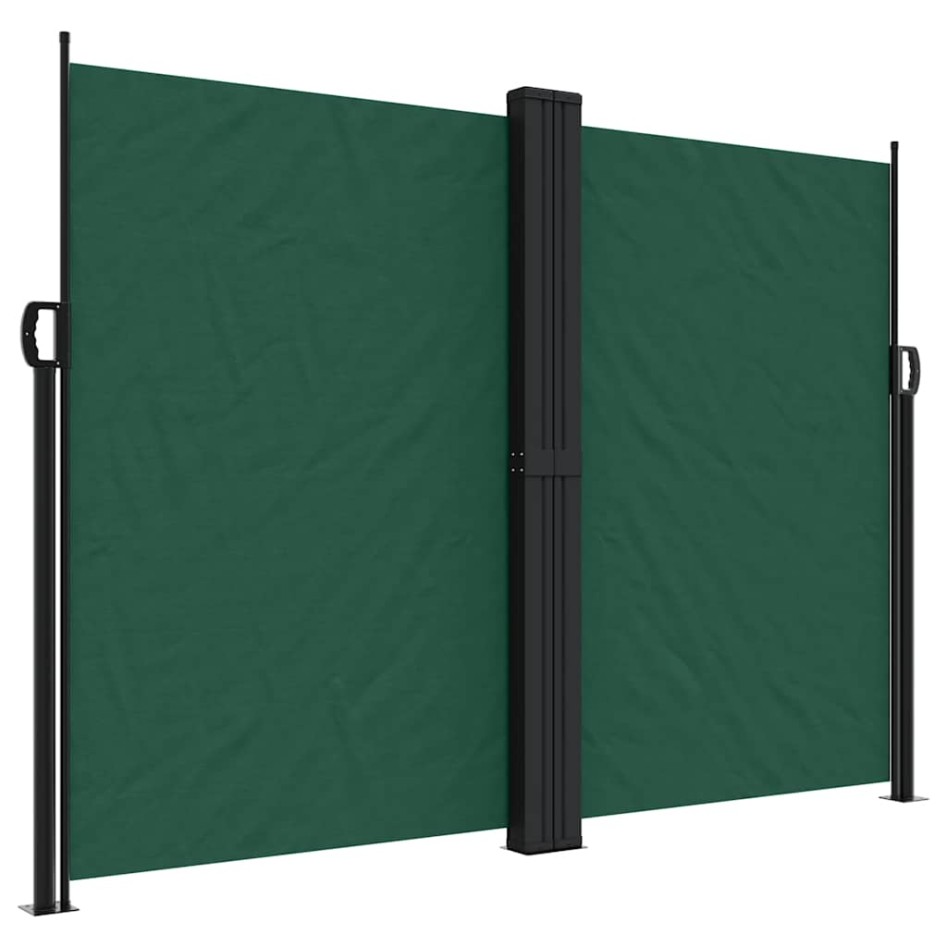 Toldo lateral retráctil verde oscuro 180x600