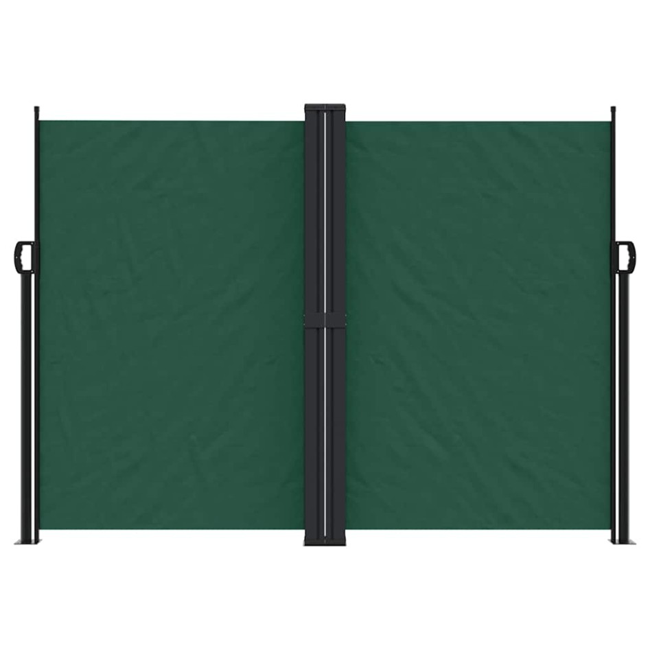 Toldo lateral retráctil verde oscuro 180x600