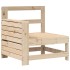 Juego de sofás de jardín 5 piezas madera maciza de