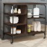 Carrito de cocina madera ingeniería marrón roble 100x45x89,5