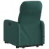 Silla de masaje reclinable de pie de tela verde