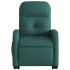 Silla de masaje reclinable de pie de tela verde