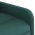 Silla de masaje reclinable de pie de tela verde