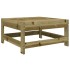 Juego de sofás de jardín 8 pzas madera de pino