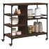 Carrito de cocina madera ingeniería marrón roble 100x45x89,5