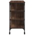 Carrito de cocina madera ingeniería marrón roble 100x45x89,5