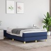 Estructura de cama sin colchón tela azul 120x200 cm