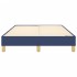 Estructura de cama sin colchón tela azul 120x200