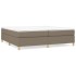 Cama sin colchón tela gris taupe 200x200