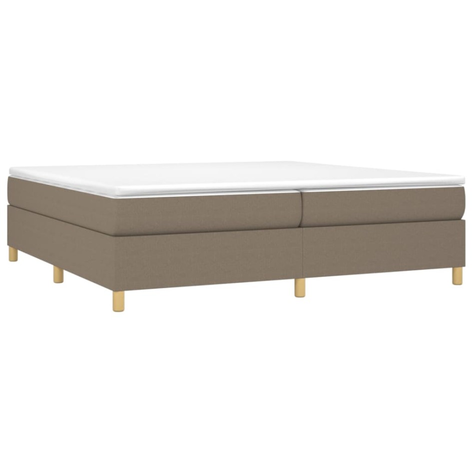 Cama sin colchón tela gris taupe 200x200