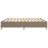 Cama sin colchón tela gris taupe 200x200