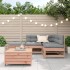 Juego de muebles jardín 5 pzas y cojines madera abeto