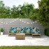 Juego de muebles jardín 6 pzas y cojines madera pino