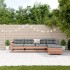 Juego de muebles jardín 5 pzas y cojines madera abeto