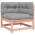 Set de sofás jardín 5 pzas con cojines madera abeto