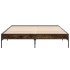 Estructura cama madera ingeniería metal roble ahumado
