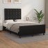Estructura de cama sin colchón cuero sintético negro 120x190