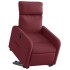 Sillón reclinable elevable tela rojo
