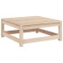 Set de sofás jardín 7 pzas con cojines madera maciza