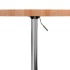 Mesa alta de madera maciza de haya Ø60x90,5